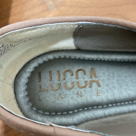 Lucca Lane Women's Bayla Leather Slip On Tan Flat Ballet Casual Shoes Sz 9 - Picture 3 of 7